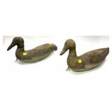 Lot: 2 vintage Canvas duck decoys