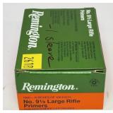 Lot, 900 Rds. Remington No. 9 1/2 large rifle