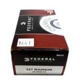 Box of .357 Mag. 158-grain Federal JSP