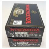 x2- Boxes of .30-06 SPRG 180-grain bonded