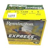 Box of 20 Ga. 2.75" No. 5 Remington Express XLR
