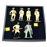 Lot of 6 Barclay & Grey Iron Soldiers,