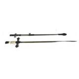 Fraternal sword, with scabbard, 38"