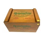 Wooden Remington Lift Top Ammo Box, 10"x16"x9.5"