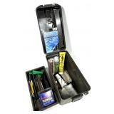Plastic ammo can/ Sportsman box with assorted