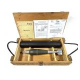 U.S. 81mm Mortar M29 (Inert) with shipping tube,