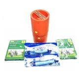 Lot, Marine Signal kit, 2 emergency shelters and