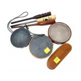 Lot, assorted slate calls, strikers and wooden