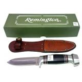 Remington RH31 knife with leather sheath in box