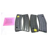 NOT NYS Compliant: LOT: 4 Steel AR-15 Magazines,