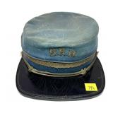 Military kepi style hat inside cap marked Geo.