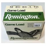 Box of 12 Ga. 2.75" No. 7.5 Remington game loads,