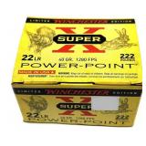 Box of .22 LR. 40-grain SuperX powerpoint