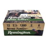 Box of 12 Ga. 3.5" No. 6 Remington turkey loads,
