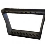 Wooden gun rack, holds 9 long guns,