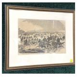 Framed Harpers Weekly Union Calvary
