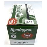 Box of .223 REM. 55-grain MC Remington