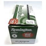 Box of .223 REM. 55-grain MC Remington
