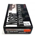 Box of .22-250 REM 55-grain ballistic tip trophy