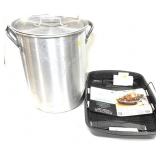 Lot: Browning turkey fryer pot and Non-Stick