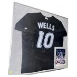 Toronto Blue Jays Vernon Wells signed jersey and