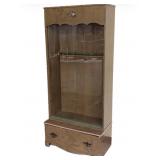 Wooden sliding glass 7-gun gun cabinet with