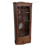 Pine 7-gun 1-door gun cabinet,