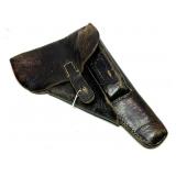 WWII German P38 leather holster, back marked