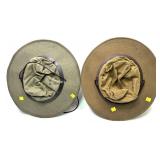 Lot, 2 C.C. Philson hats, green and tan
