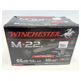 Box of .22 LR Winchester M-22 cartridges,