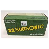 Brick of .22 LR Subsonic hollow point Remington