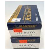 x2- Boxes of .45 Auto 230-grain FMC Magtech