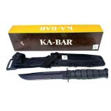 Ka-Bar knife with sheath and box, 1259