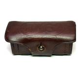 Leather cartridge box marked Rock Island Arsenal