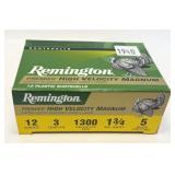 Box of 12 Ga. 3" No. 5 Remington turkey loads,