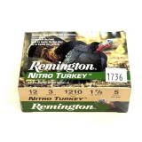 Box of 12 Ga. 3" Remington No. 5 Nitro Turkey