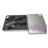 Ozark Trail 4-piece tin includes: one-blade