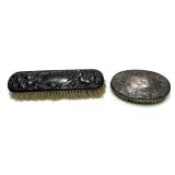 Lot, 2 clothes/vanity brushes