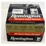 Box of .410 Ga. 3" OOO Buck Remington buckshot