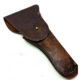 WWII US leather holster made by Sears, marked 1942