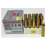 Winchester .460 S&W Mag. 250 Gr. cartridges,