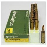 Remington .17 Rem. 25 gr Cartridges, 19 rounds