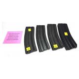 NOT NYS Compliant: LOT: 4 Steel AR-15 Magazines,