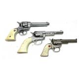 Lot: 3 Vintage Toy Cap Guns, Includes: