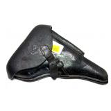 Original Luger leather holster, some cracking