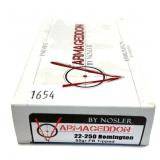 Box of .22-250 REM 55-grain FB tipped Nosler