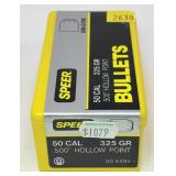 Speer .50 Cal. 325-grain HP bullets, full