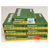 x7- Boxes of 20 Ga. 2.75" Remington rifles hollow