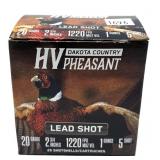 Box of 20 Ga. 2.75" No. 5 HVP pheasant loads,