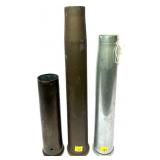Lot, 3 brass shell casings,